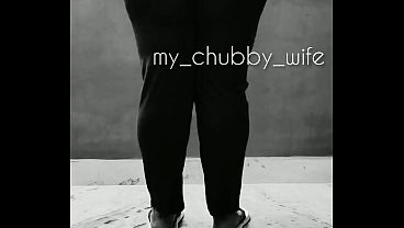 Indian Chubby Wife Bares Her Thick Ass, Stripping Slow And Dirty