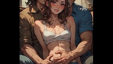 Step Dad And Buddy Rail Stepdaughter, Dirty Male Ai Voiceover (ai Made)