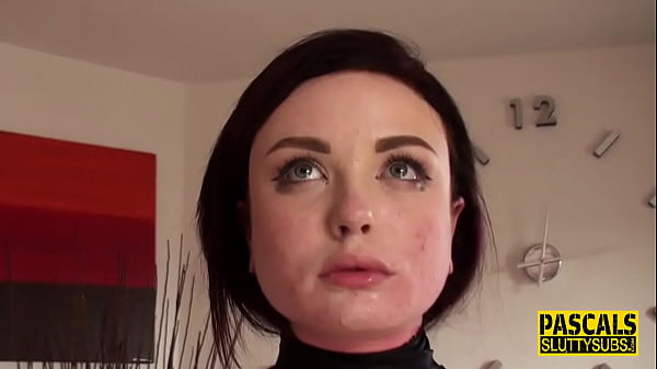 Teen Completely Owned While Gagging And Taking It Deep