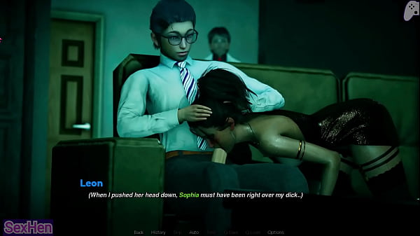 Wife Sneaks Under The Couch To Suck My Hard Cock While Her Husband Watches Me Fill Her Mouth With Cum | That New Teacher | Hentai Games P2