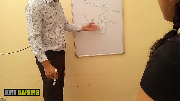 Indian Tuition Teacher Teaches Her Student All About Pussy And Dick, With Clear Hindi Dirty Talk By Jony Darling