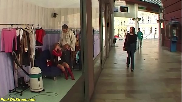 Stepsister Gets Her Ass Fucked In The Middle Of A Crowded Shopping Mall