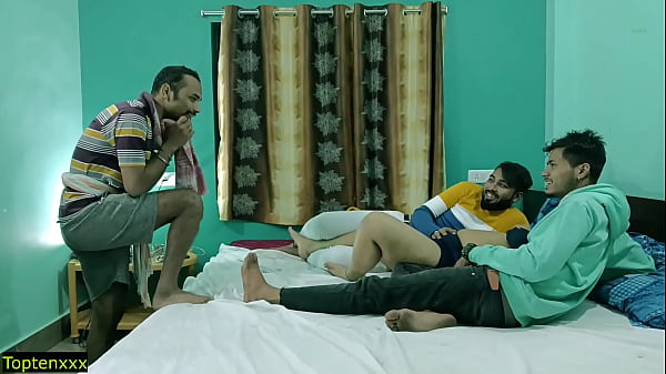Three Studs Pounding A Cheating Girlfriend Together! Desi Foursome Fucking