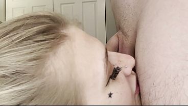 Blonde College Whore Deepthroats Cock, Chokes On It, Then Gets Bred From Behind
