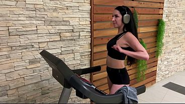 Brunette Bends Over For Voyeur In Locker Room, Lets Him Blast All Over Her Tits